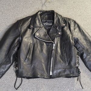 Vintage Florida Leather Co. Motorcycle Jacket - Size Medium - Heavy - Classic